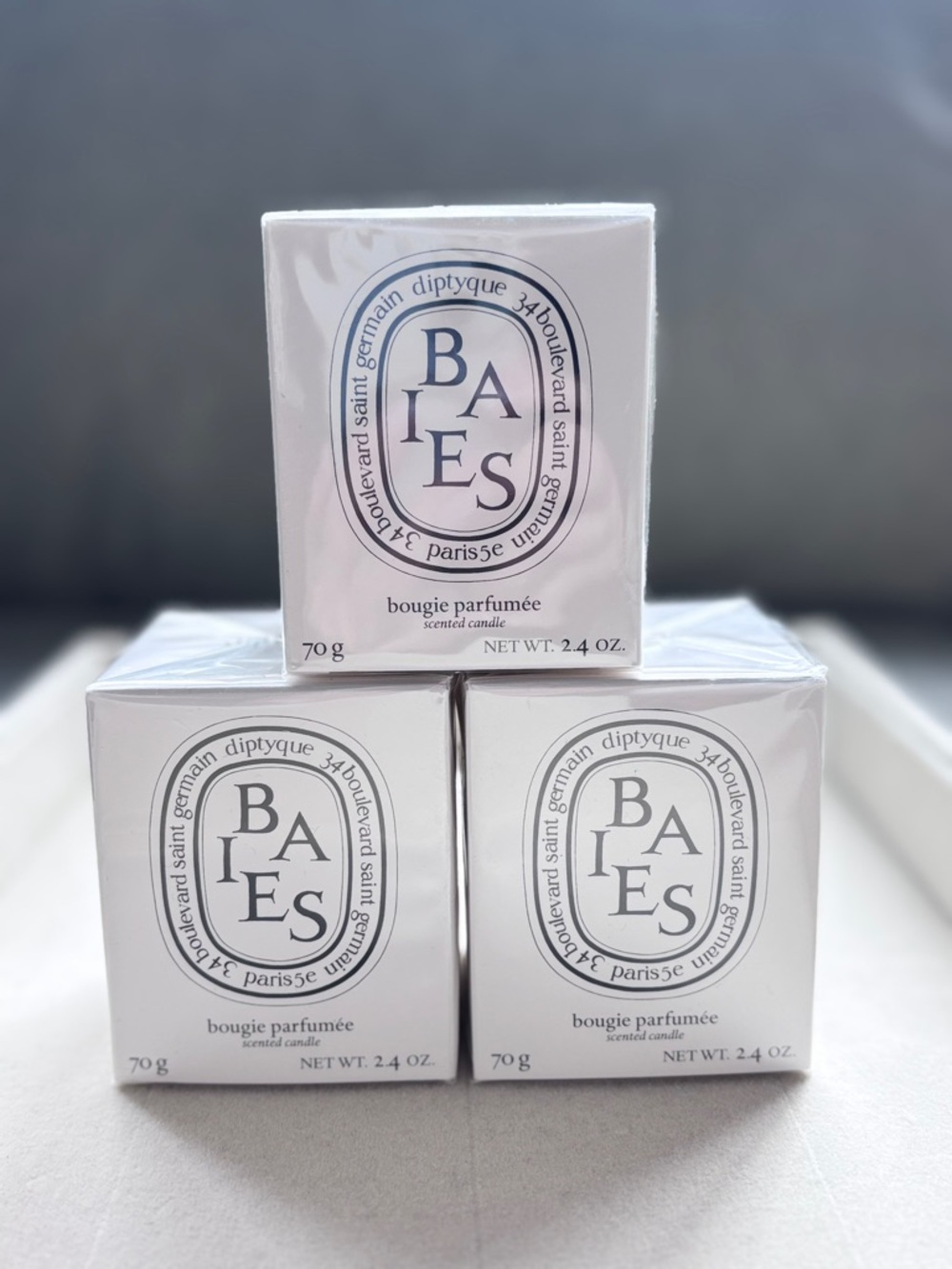 diptyque Baies Candles Set of 3 - 70g Boxed